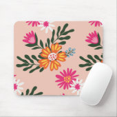 Summer Blume Bouquet auf rosa Mousepad (Mit Mouse)