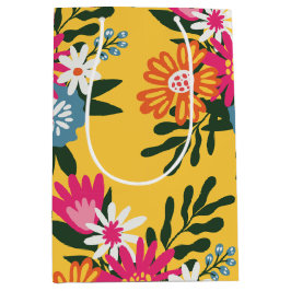 Summer Blume Bouquet Mittlere Geschenktüte