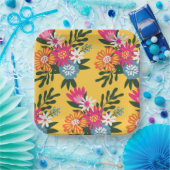 Summer Blume Bouquet Pappteller (Party)