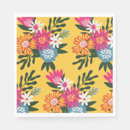 Summer Blume Bouquet Serviette