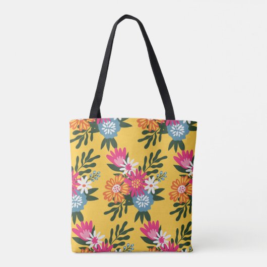 Summer Blume Bouquet Tasche (Rückseite)