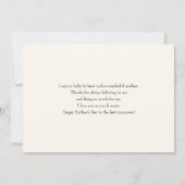 Summer Blume Bouquet Whimsical Boho Karte (Rückseite)