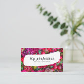 Summer Blume Business Card Visitenkarte (Stehend Vorderseite)