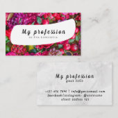 Summer Blume Business Card Visitenkarte (Vorne/Hinten)