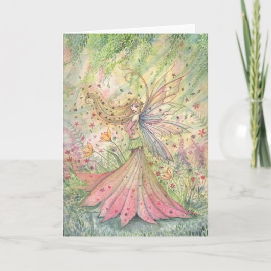 Summer Blume Fairy Card Karte (Vorderseite)