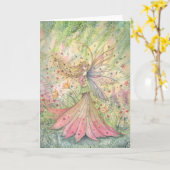 Summer Blume Fairy Card Karte (Gelbe Blume)