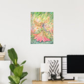 Summer Blume Fee Art Poster (Heimbüro)