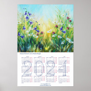 Summer Blume Fine Art Calendar 2024 Poster
