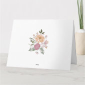 Summer Blume Hochzeit Danke Karte (Rückseite)