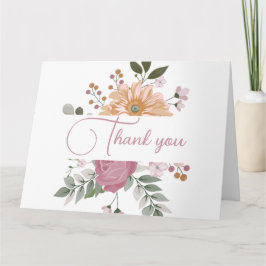 Summer Blume Hochzeit Danke Karte