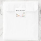 Summer Blume Personalisiert Square Stickers (Tasche)
