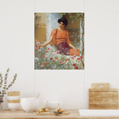 Summer Blume von John William Godward Poster (Küche)