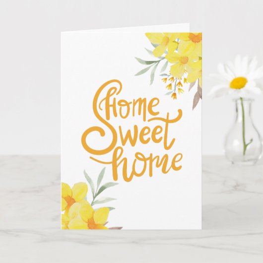 Summer Blume Zuhause Sweet Zuhause Housewarming Karte (Kleine Pflanze)