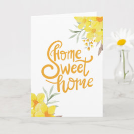 Summer Blume Zuhause Sweet Zuhause Housewarming Karte