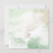 Summer Blush Blätter und geometrische Hochzeiten Einladung (Rückseite)