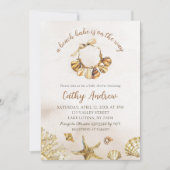 Summer Boho Beach Babe Baby Dusche Einladung (Vorderseite)