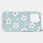 Summer Boho Blue White Daisy Blume Case-Mate iPhone Hülle (Rückseite (Horizontal))