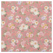 Summer Boho Floral auf Tulip Pink Stoff (Muster)