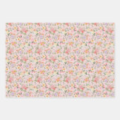 Summer Boho Floral on Baby Pink Geschenkpapier Set (Vorderseite 3)