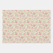 Summer Boho Floral on Bale Yellow Geschenkpapier Set (Vorderseite 3)