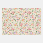 Summer Boho Floral on Bale Yellow Geschenkpapier Set (Vorderseite)