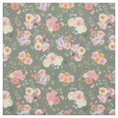 Summer Boho Floral on Gray Stoff (Muster)