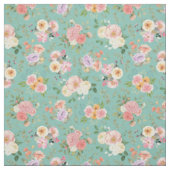 Summer Boho Floral on Green Stoff (Muster)