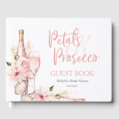 Summer Boho Petals und Prosecco Gästebuch (Vorderseite)