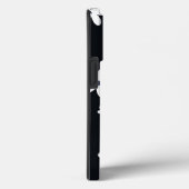 Summer Boho Schwarz-weiß Daisy Blume Case-Mate iPhone Hülle (Rückseite / Rechts)