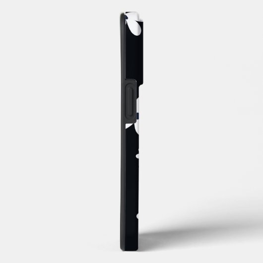 Summer Boho Schwarz-weiß Daisy Blume Case-Mate iPhone Hülle (Rückseite / Rechts)