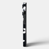 Summer Boho Schwarz-weiß Daisy Blume Case-Mate iPhone Hülle (Rückseite / Links)