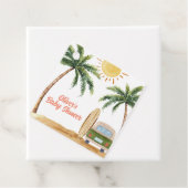 Summer Boho Surf Beach Van Baby Dusche Geschenkanhänger (Beispiel)