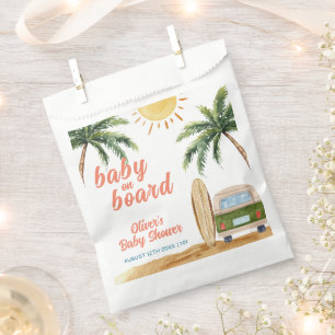 Summer Boho Surf Beach Van Baby Dusche Geschenktütchen