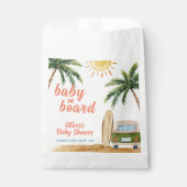 Summer Boho Surf Beach Van Baby Dusche Geschenktütchen (Vorderseite)