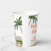 Summer Boho Surf Beach Van Baby Dusche Pappbecher (Links)