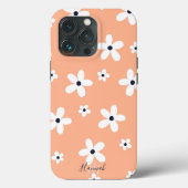 Summer Boho White Daisy Blume Case-Mate iPhone Hülle (Rückseite)