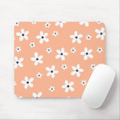 Summer Boho White Daisy Blume Mousepad (Mit Mouse)