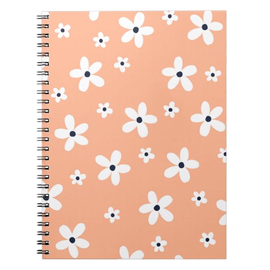 Summer Boho White Daisy Blume Notizblock (Vorderseite)