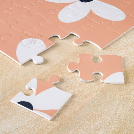 Summer Boho White Daisy Blume Puzzle (Seite)