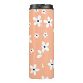 Summer Boho White Daisy Blume Thermosbecher (Rückseite)