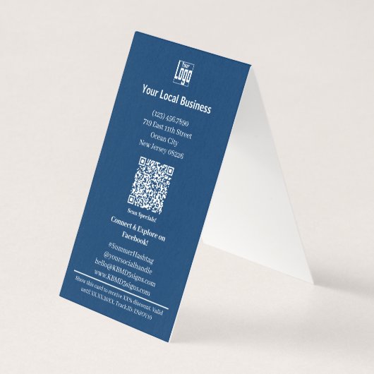 Summer Boost - geklappte Discount Card (Rückseite)