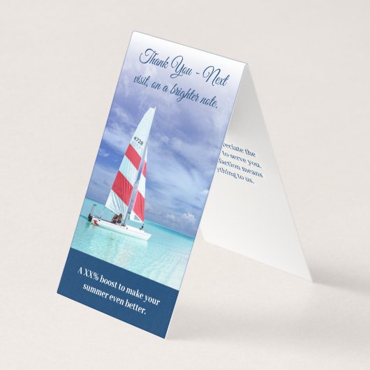 Summer Boost - geklappte Discount Card (Vorderseite)