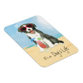 Summer Border Collie Magnet (Rechte Seite)