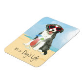 Summer Border Collie Magnet (Linke Seite)