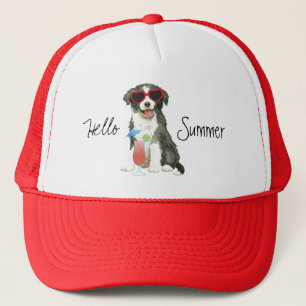 Summer Border Collie Trucker Hat Truckerkappe
