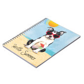 Summer Boston Terrier Notizblock (Linke Seite)
