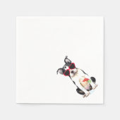 Summer Boston Terrier Serviette (Vorderseite)