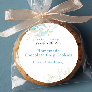 Summer Botanical Farmers Market Bakery Product Runder Aufkleber