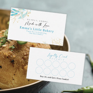 Summer Botanical Farmers Market Loyalty Reward Visitenkarte