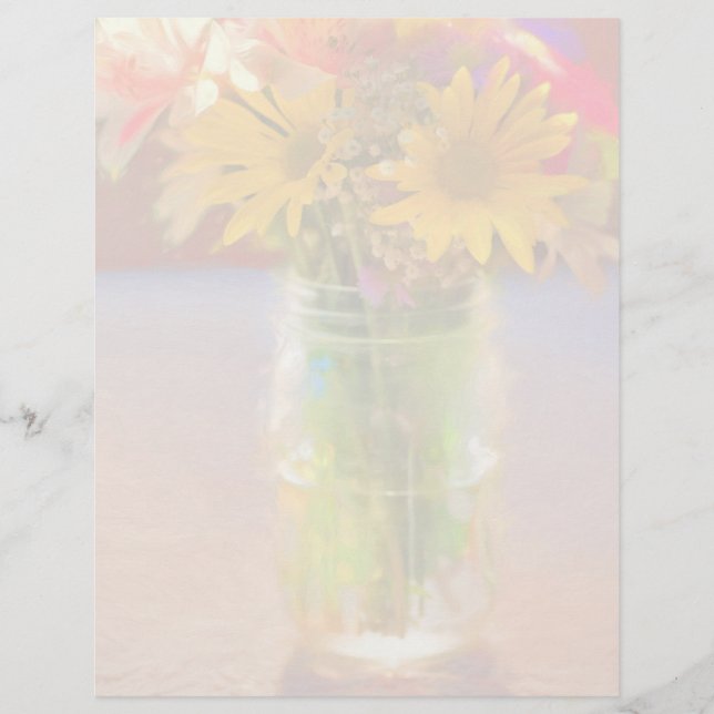 Summer Bouquet Briefbogen (Vorderseite)
